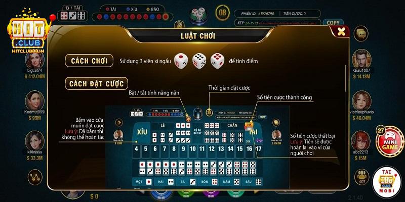 Luật chơi Sicbo HITCLUB cơ bản mà người chơi cần nắm Luật chơi Sicbo HITCLUB cơ bản mà người chơi cần nắm